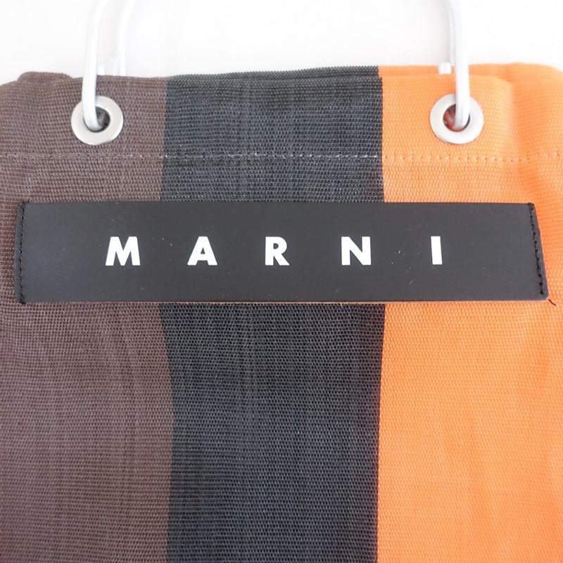 マルニ MARNI *MARNI MARKET BAG マーケットバッグ*ブラウンオレンジ