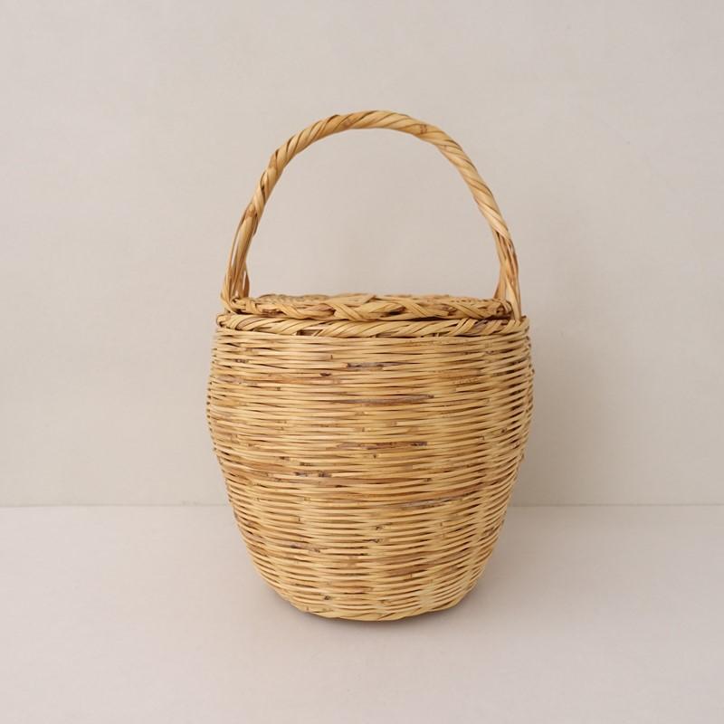 ポルトガル アルガルヴェ Cane Basket*天然素材バスケットかごバッグ