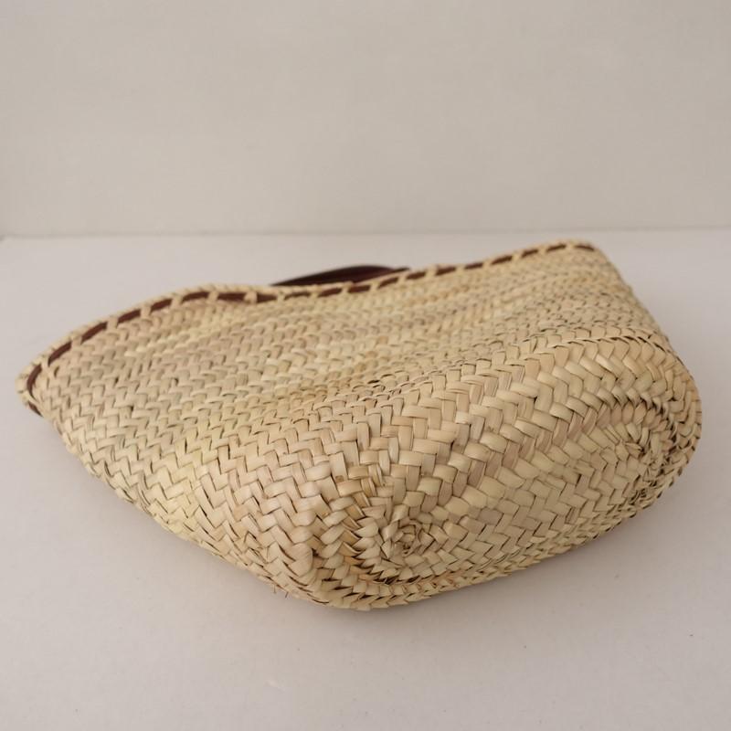 【未使用/定価4.6万】アーペーセー A.P.C. *PANIER ZOE SMALL かごバッグ*天然素材レザー革ショルダー2WEY(ba30-2604-217)【41E62】の画像