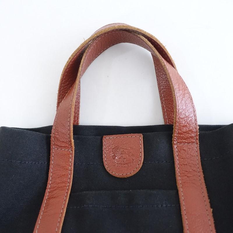 定価4万】イルビゾンテ IL BISONTE *ミニトートバッグ*ブラック 