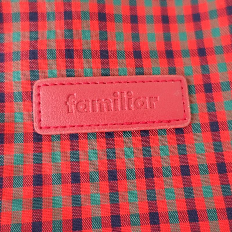 美品/2026】ファミリア familiar *トートバッグ*レッドネイビー