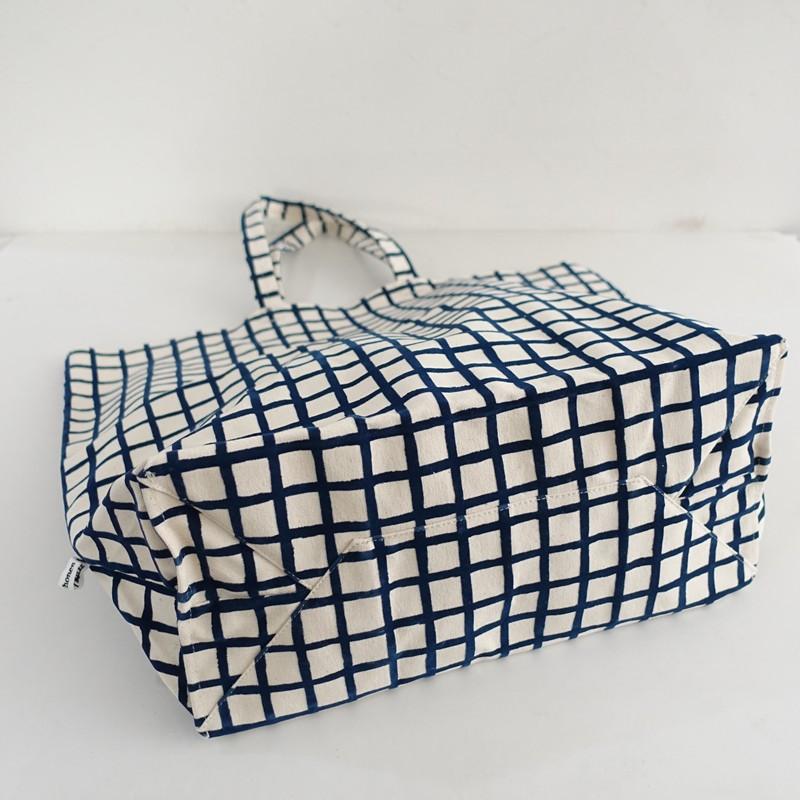 mina perhonen（ミナペルホネン） *lattice トートバッグ 大*手提げ