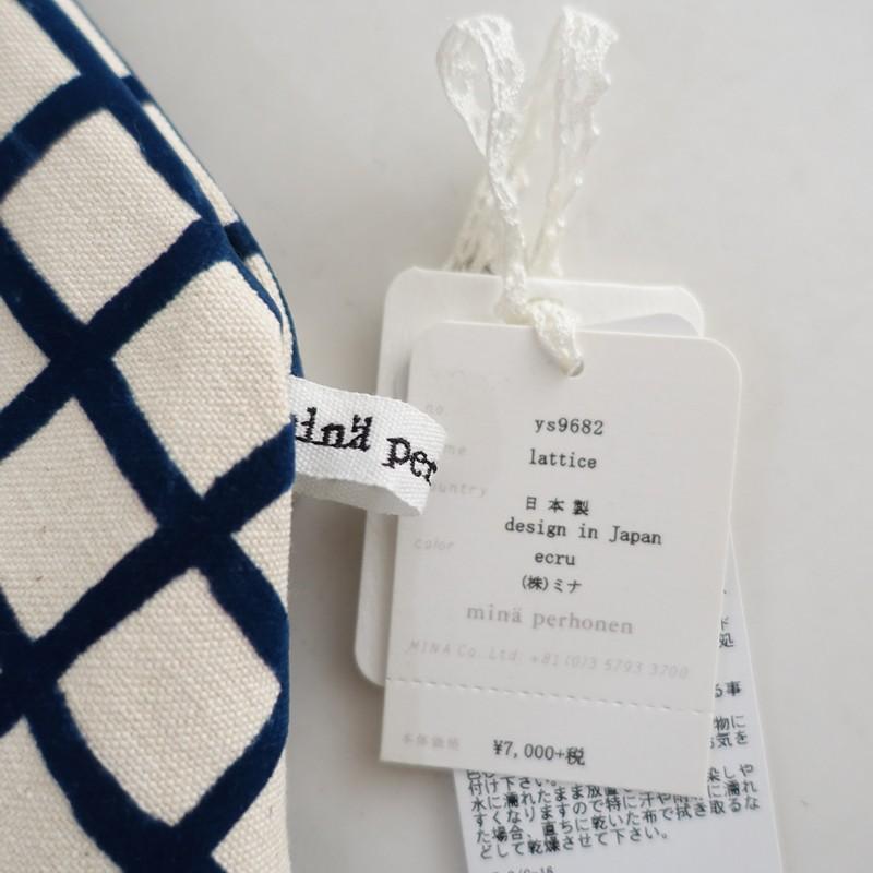 mina perhonen（ミナペルホネン） *lattice トートバッグ 大*手提げ
