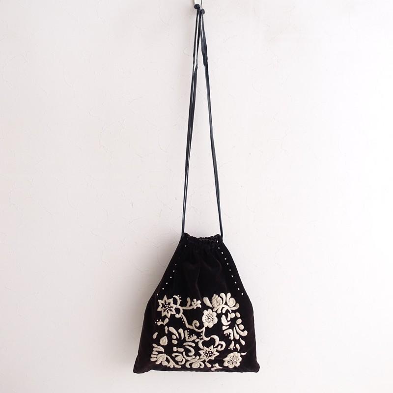 KHADI & CO カディー&コー Khadi and Co *ベルベットバッグ*手提げ 