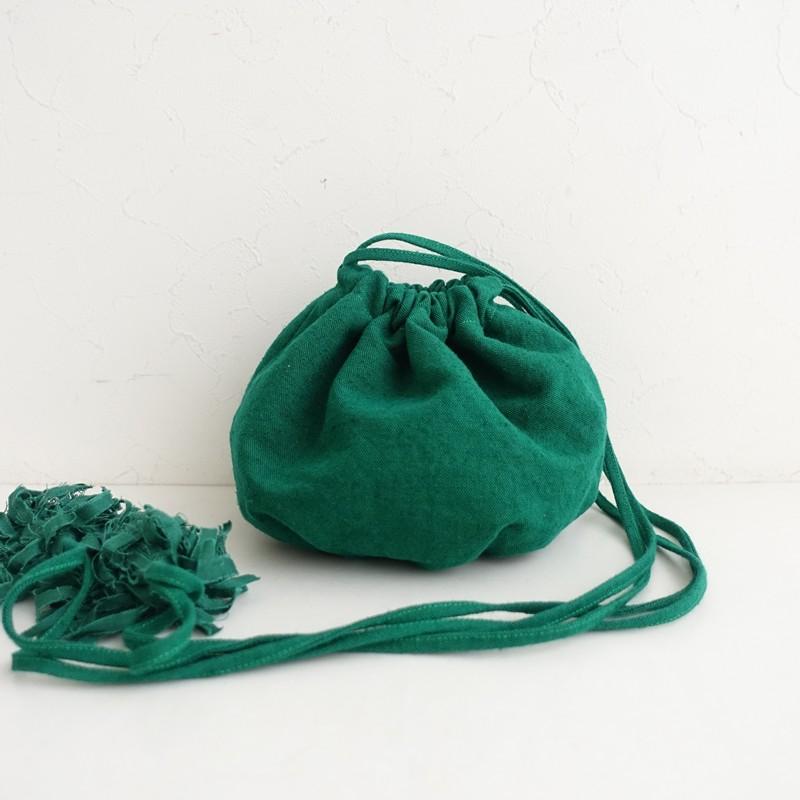 美品/定価3.0万】マルト MARTAU *フウセンカズラ 巾着バッグ*手提げ 