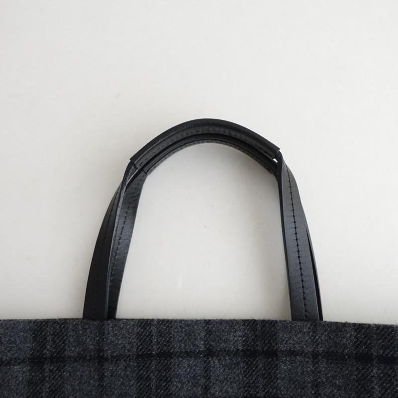 美品】アニエスベー agnes b. *ウール チェック トートバッグ*アニエス 