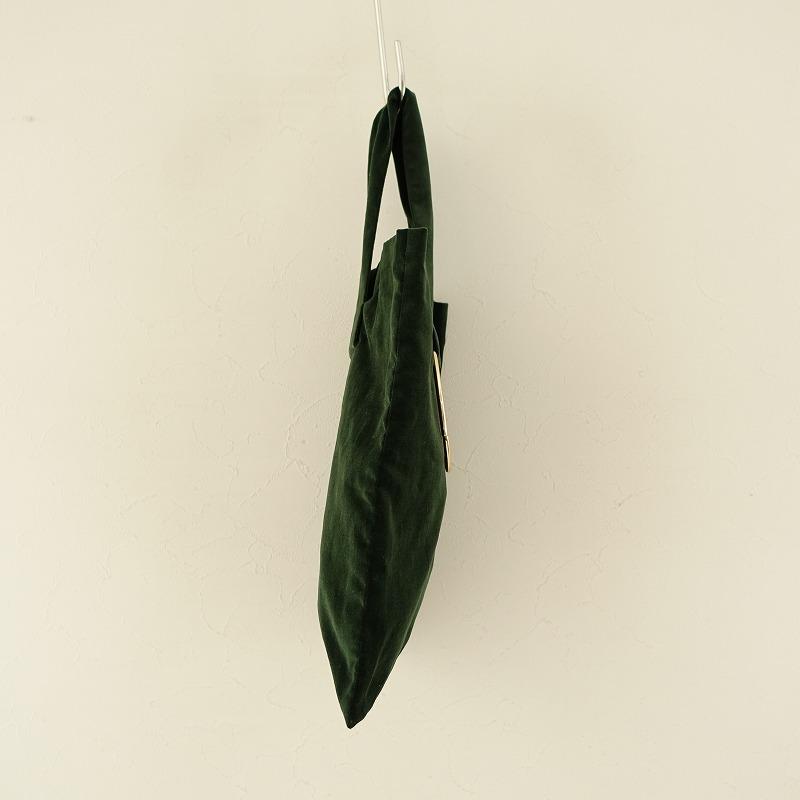 LERET.H ルレアッシュ　サック・カレ・ワンハンドル バッグ ベロア LERET.H ルレアッシュ サック・カレ・ワンハンドル バッグ ベロア