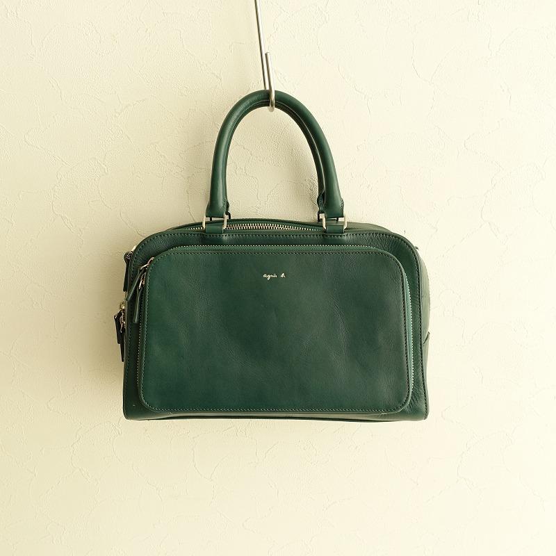 アニエスベー agnes b. *レザー2wayバッグ*かばん手提げ斜め掛け
