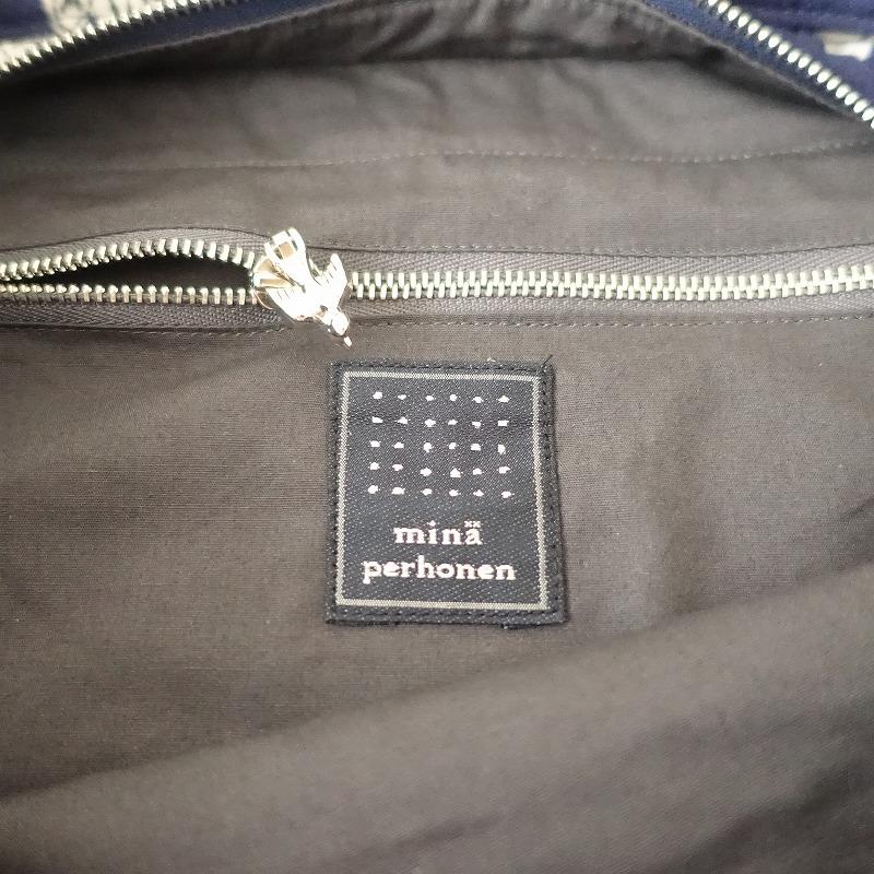 ミナペルホネンsnow candle ボディバッググレー
