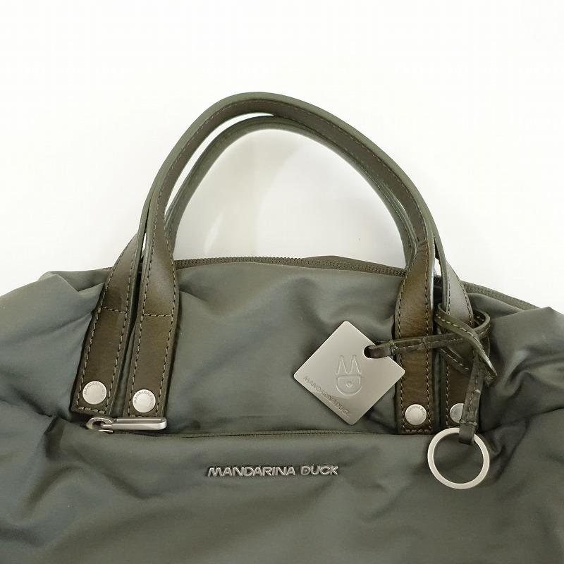 ★激レアデザイン★ mandarina duck リュック　カーキ　バッグ Amazon.com: Mandarina Duck Women's Backpack Cross-Body Bag