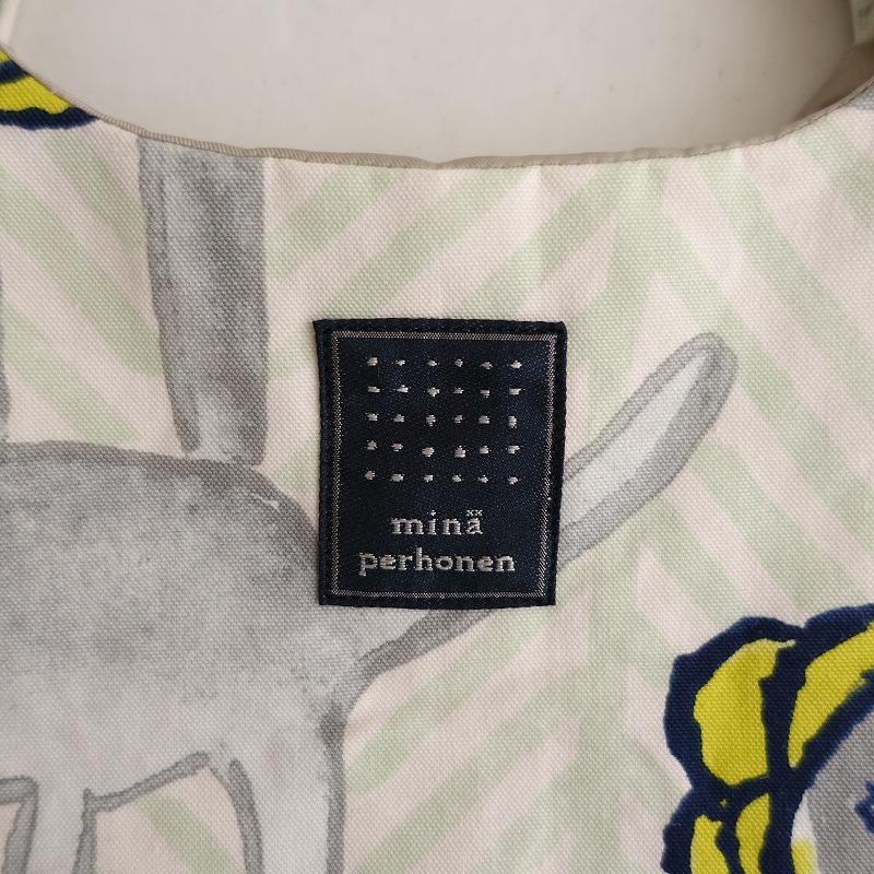 mina perhonen（ミナペルホネン） *lookエッグバッグ*かばん手提げ綿麻