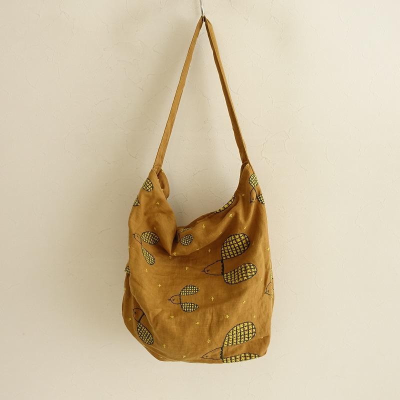 ミナペルホネンplover 2wayショルダーバッグ鳥刺繍 ボディバッグ斜めがけ mina perhonen（ミナペルホネン） 【定価2.2万】ミナペルホネン