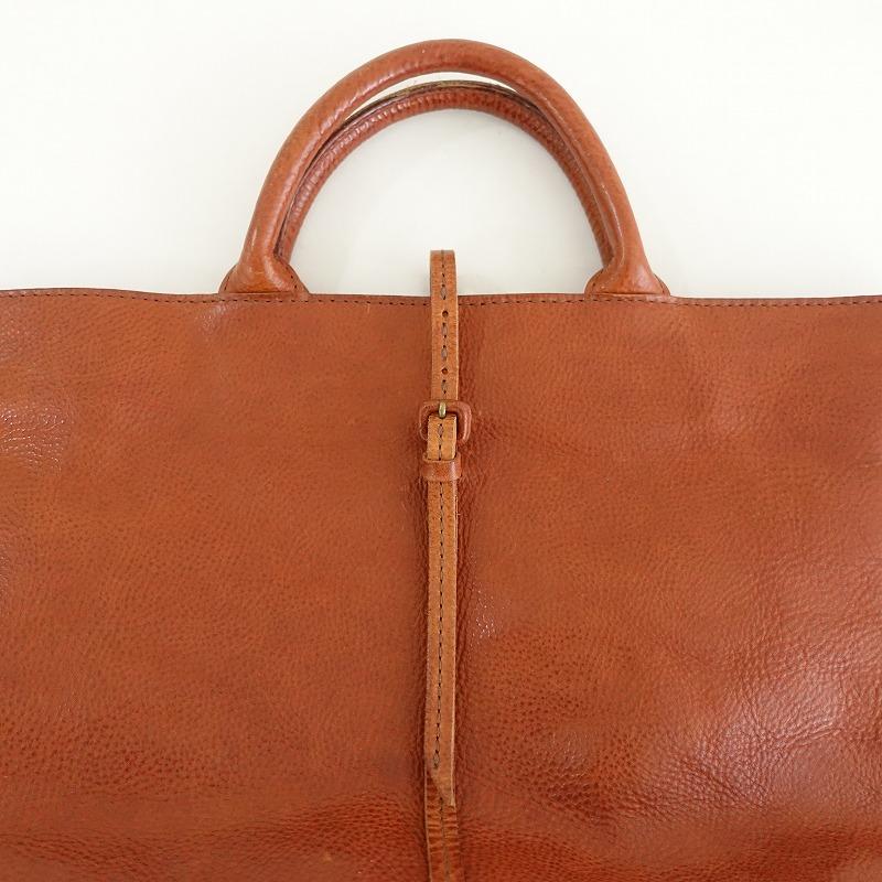 ゲンテン genten *レザートートバッグ*かばん手提げ皮革ブラウン1124