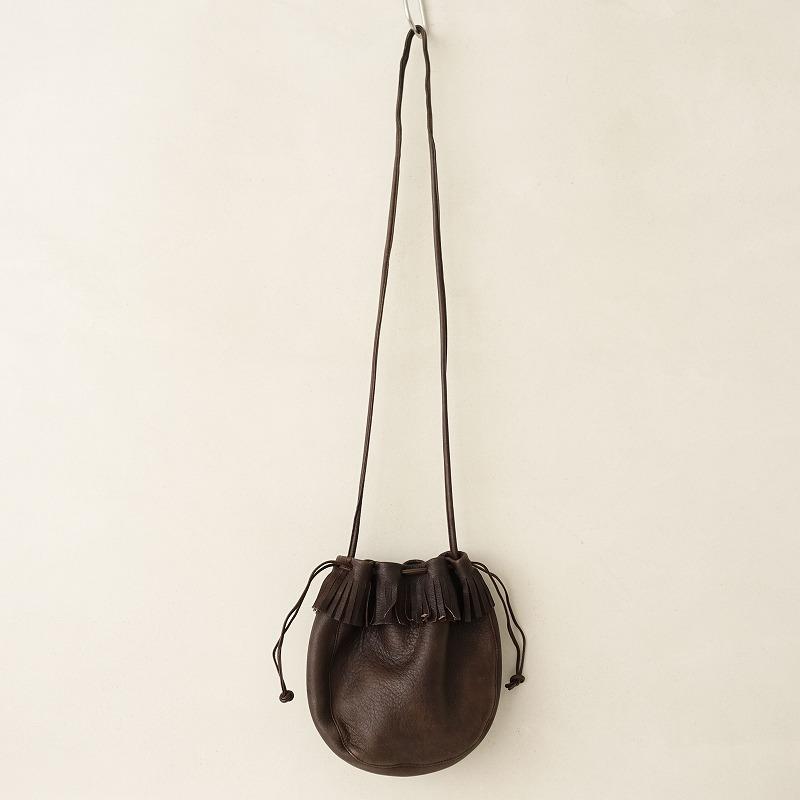 Aeta アエタ *レザー巾着ショルダーバッグ*かばん斜め掛け皮革