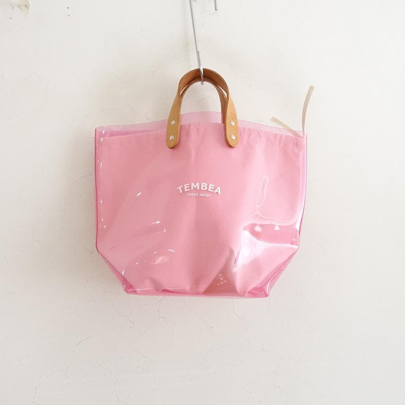 TEMBEA テンベア PVC トート バッグ ピンク TEMBEA テンベア *デリバリートート*かばん手提げビニールバッグ