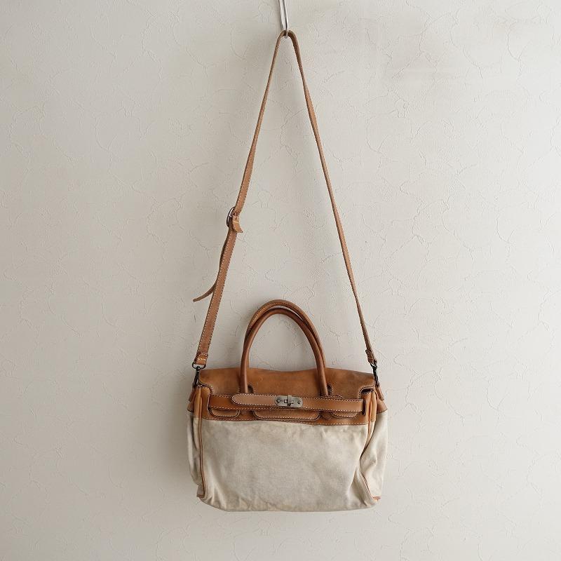 numero10 ヌメロディエチ *CANVAS LEATHER COMBI TOTE M*かばん2way