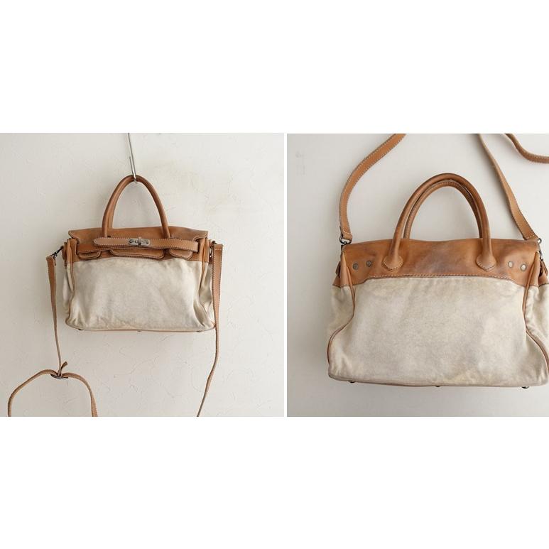 numero10 ヌメロディエチ *CANVAS LEATHER COMBI TOTE M*かばん2way
