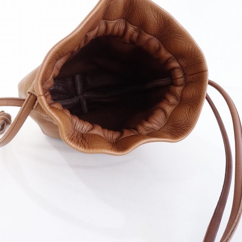 KUROSAWA クロサワ 日本製 レザー 巾着バック KUROSAWA 巾着バック（ステッチ入り） - poooL (online shop)