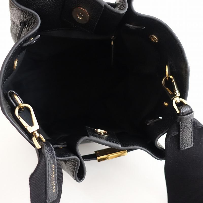 【新品同様・付属品有】デメリエー ニューヨーク バケットバッグ ショルダーバッグ DEMELLIER（デメリエー） *NEW YORK BUCKET W バケットショルダー
