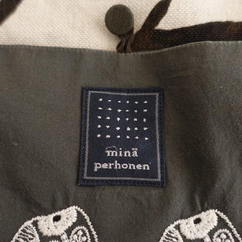 mina perhonen（ミナペルホネン） *run run run ribbon エッグバッグ
