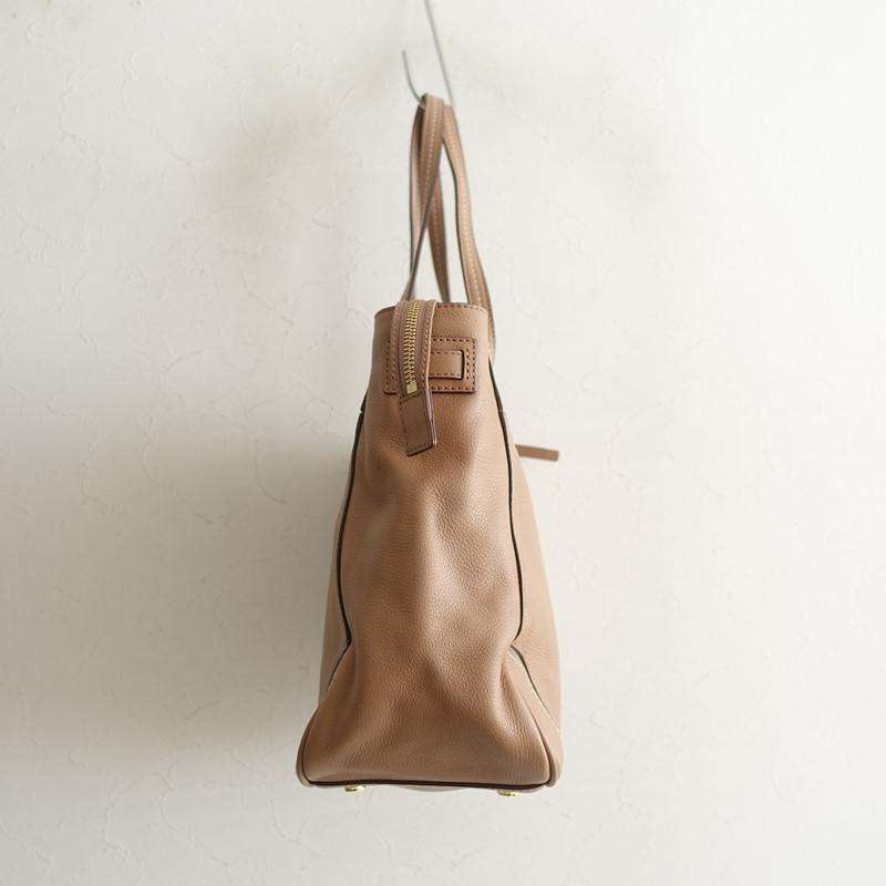 新品未使用 タグ付き SAZABY バッグ ショルダー エートートベージュレザー SAZABY（サザビー） 【未使用】サザビー *レザートートバッグ*かばん