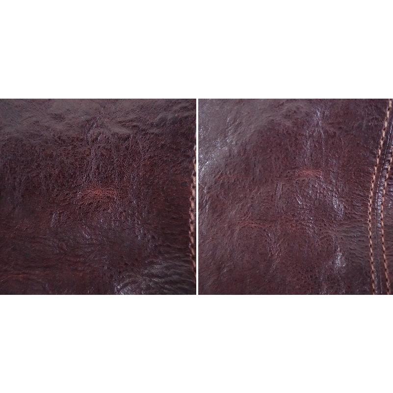 ゲンテン genten *ユーフラテス レザートートバッグ*かばん肩掛け皮革ダークブラウン1225(ba7-2512-140)【91A62】の画像