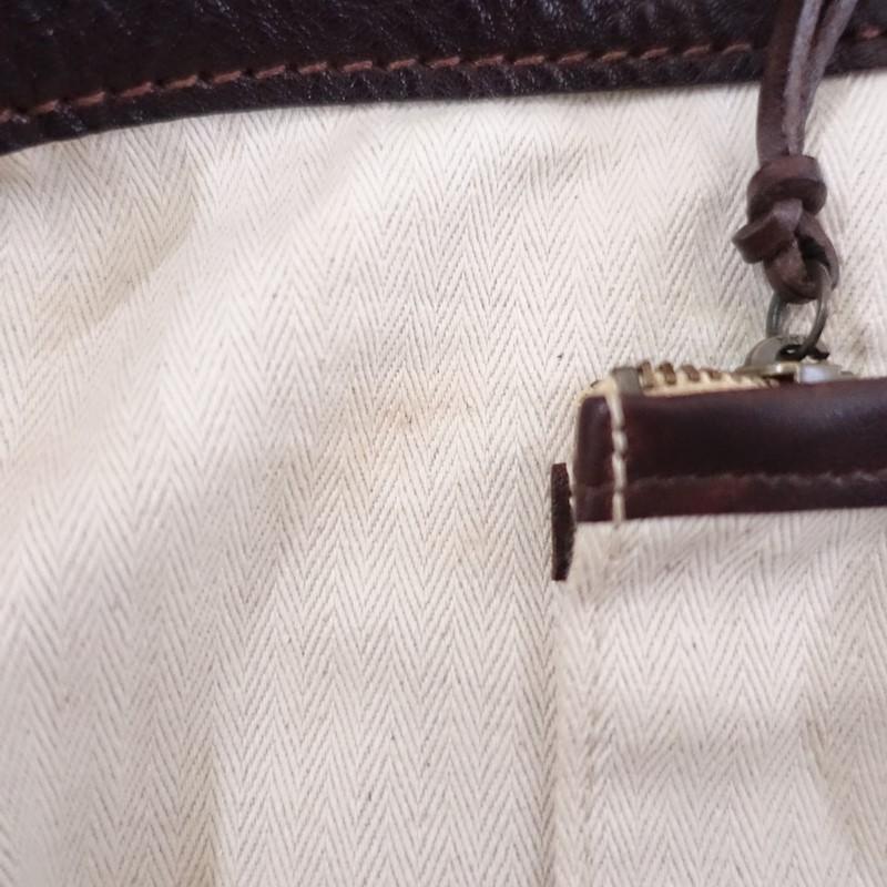 ゲンテン genten *ユーフラテス レザートートバッグ*かばん肩掛け皮革ダークブラウン1225(ba7-2512-140)【91A62】の画像