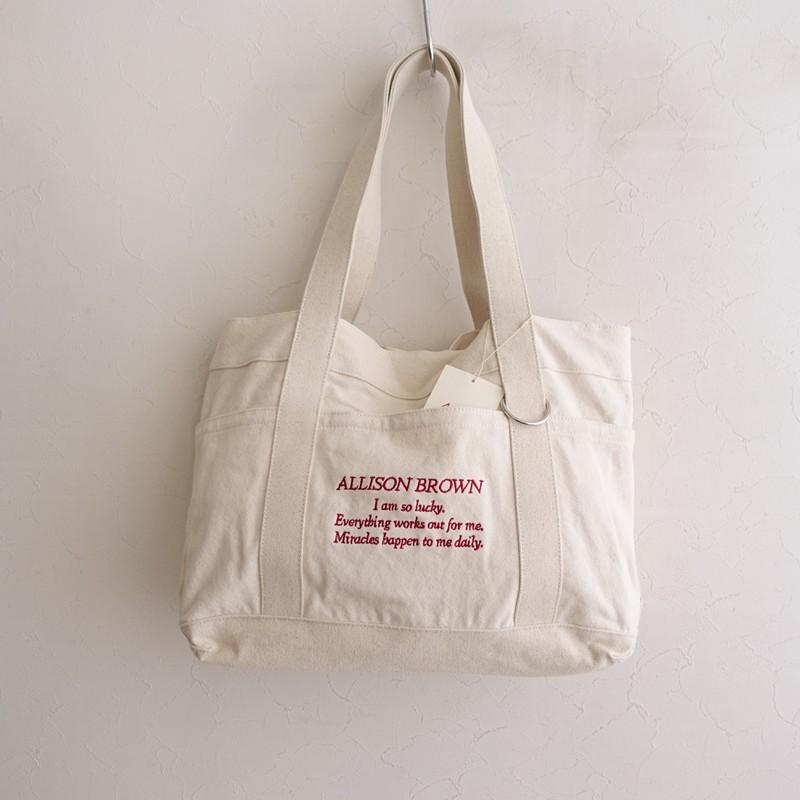 未使用】アリソンブラウン ALLISON BROWN *Message Tote Bag*かばん