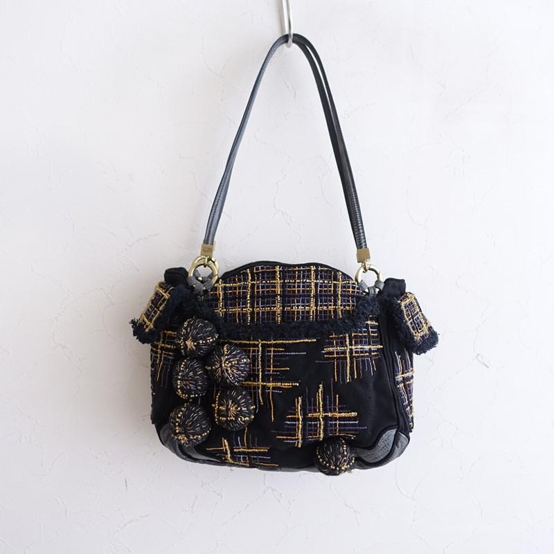 JAMIN PUECH パッチワークハンドバッグ ジャマンピュエッシュ パッチワークバッグ 美品‼️