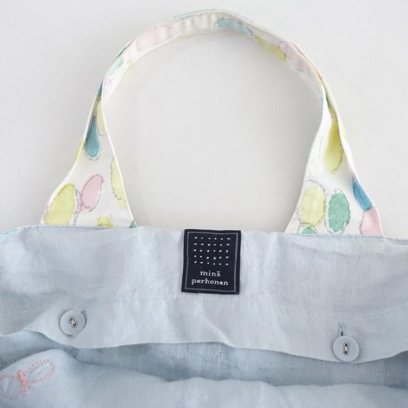 「専用」ミナペルホネンパニーニ風トートバッグ肩掛けショルダー付き mina perhonen（ミナペルホネン） mina perhonen tambourine パニーニ