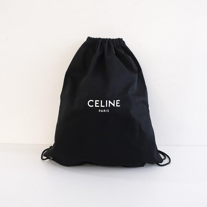 訳ありセリーヌショルダーバッグノベルティ 保存巾着袋付き セリーヌ CELINE *非売品 ナップサック*かばん巾着リュック黒
