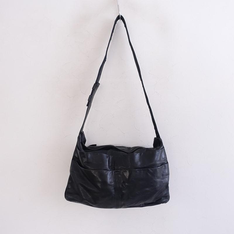 요지야마모토 Yohji Yamamoto *가죽 어깨 가방*가방 대각선 가죽 가죽 블랙 0226 ba7-2602-75 11C62