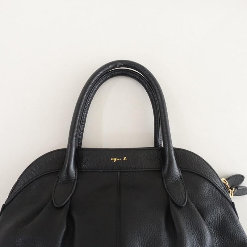 美品】アニエスベーボヤージュ agnes b. VOYAGE *レザーハンドバッグ