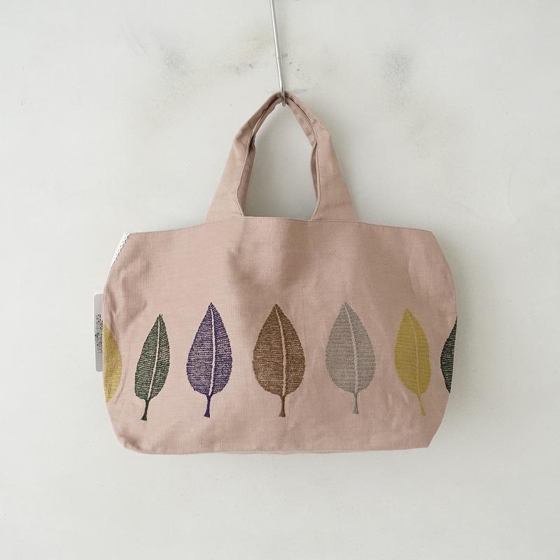 ミナペルホネン／パニーニバッグ happa スリーピングローズ 刺繍