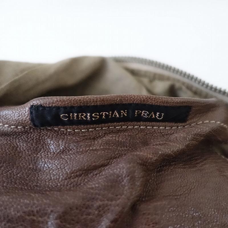 CHRISTIAN PEAU（クリスチャンポー） *レザーボストンバッグ*茶色 