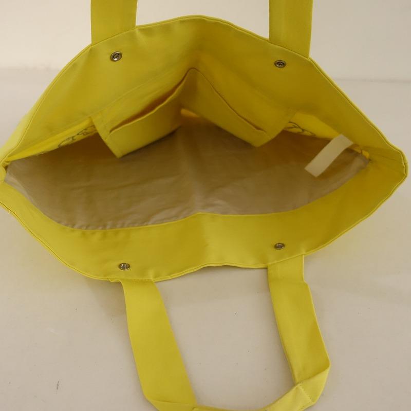 美品 ミナペルホネン レッスンバッグ ribbon mina perhonen ミナペルホネン *ribbon birdレッスンバッグ*黄色