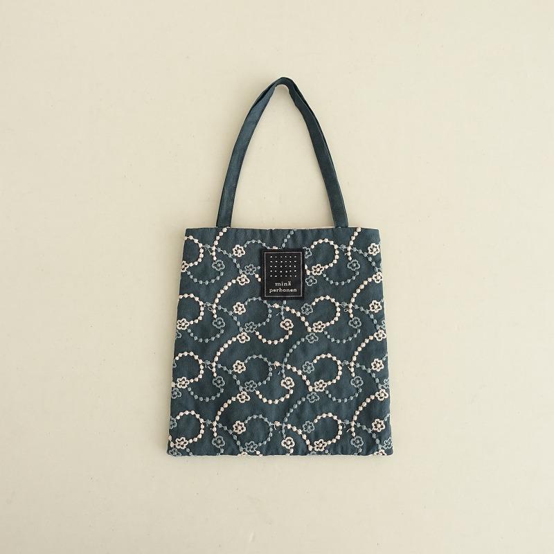 ミナペルホネン pocket bag skyful グリーングレー　つぐ展 ミナペルホネン pocket bag skyful グリーングレー つぐ展 mina