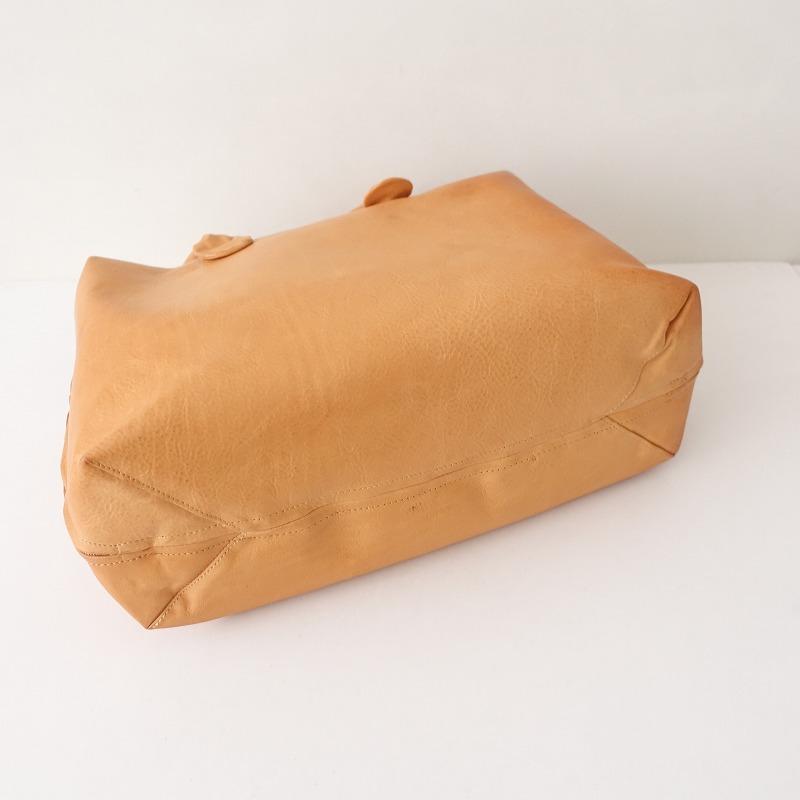 mina perhonen ミナペルホネン *レザーボストンバッグ*ブラウン mina perhonen ミナペルホネン *レザーボストンバッグ*ブラウン