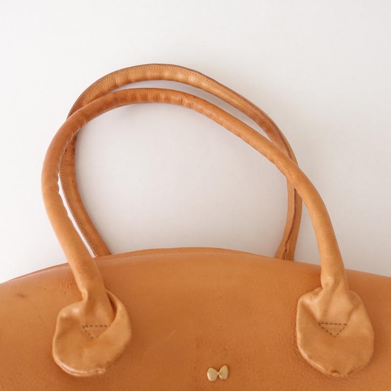 mina perhonen ミナペルホネン *レザーボストンバッグ*ブラウン mina perhonen ミナペルホネン *レザーボストンバッグ*ブラウン