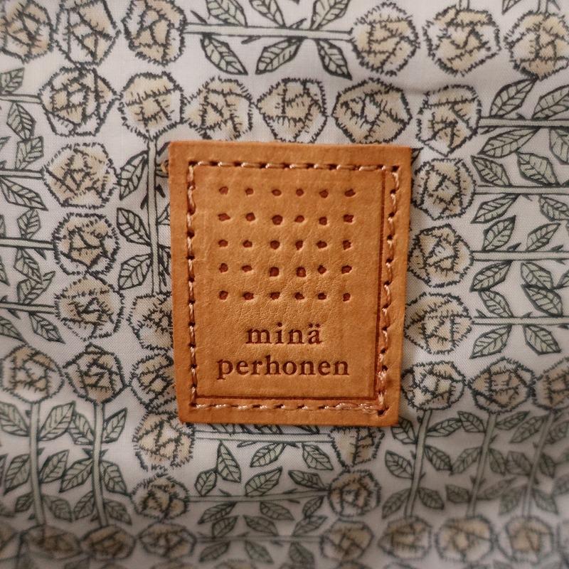 mina perhonen ミナペルホネン *レザーボストンバッグ*ブラウン mina perhonen ミナペルホネン *レザーボストンバッグ*ブラウン
