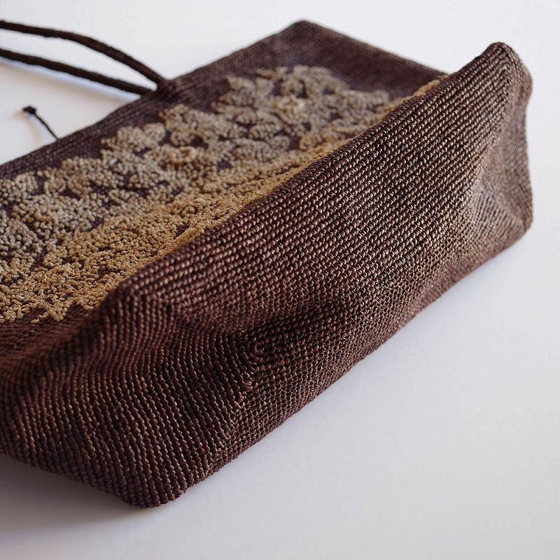 新品】 ソフィーディガール Sophie Digard 4457/XL ブラウンラフィア