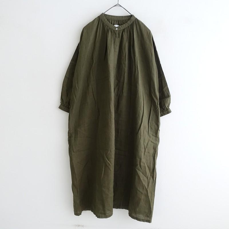 フォグリネンワーク fog linen work *リネンバンドカラーギャザー