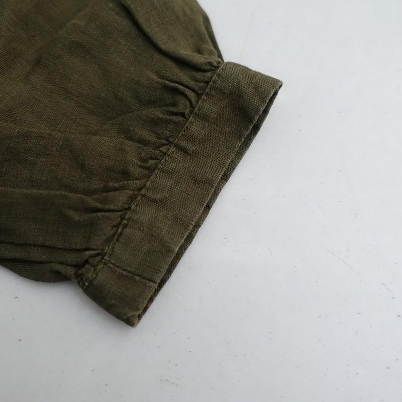 フォグリネンワーク fog linen work *リネンバンドカラーギャザー