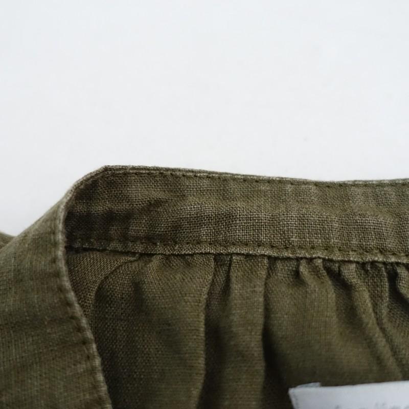 フォグリネンワーク fog linen work *リネンバンドカラーギャザー