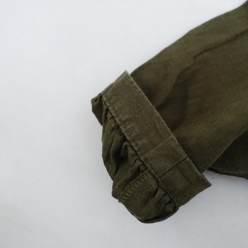フォグリネンワーク fog linen work *リネンバンドカラーギャザー