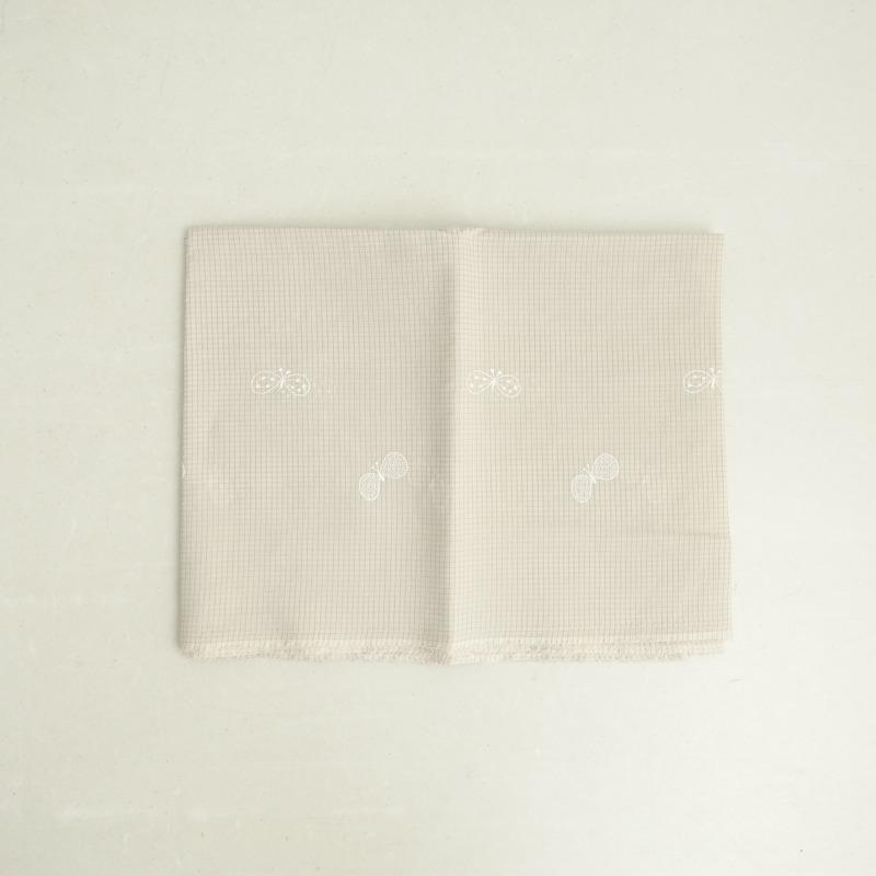 mina perhonen ミナペルホネン perhonen*choucho 刺繍生地 120×150cm  