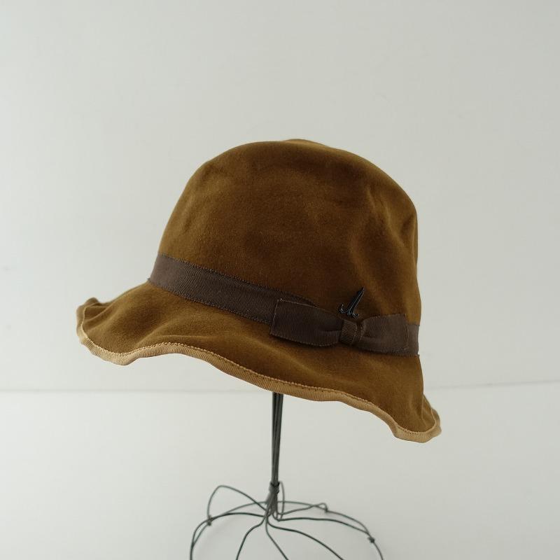 ミュールバウアー Muhlbauer *フェルト×パイピングリボン中折れハット