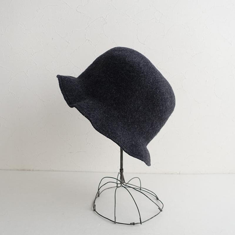【美品】SCHA シャー／ドイツ製／ウール フェルト ハット／黒 ブラック SCHA（シャー） *Walk Time Cut ウールフェルトハット*帽子毛
