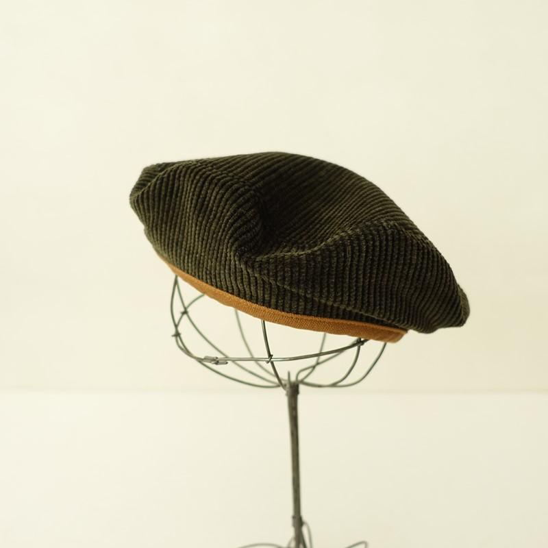 45R セルビッチコーデュロイのベレー帽 45R（フォーティファイブアール） 【定価2.2万】45R フォーティ