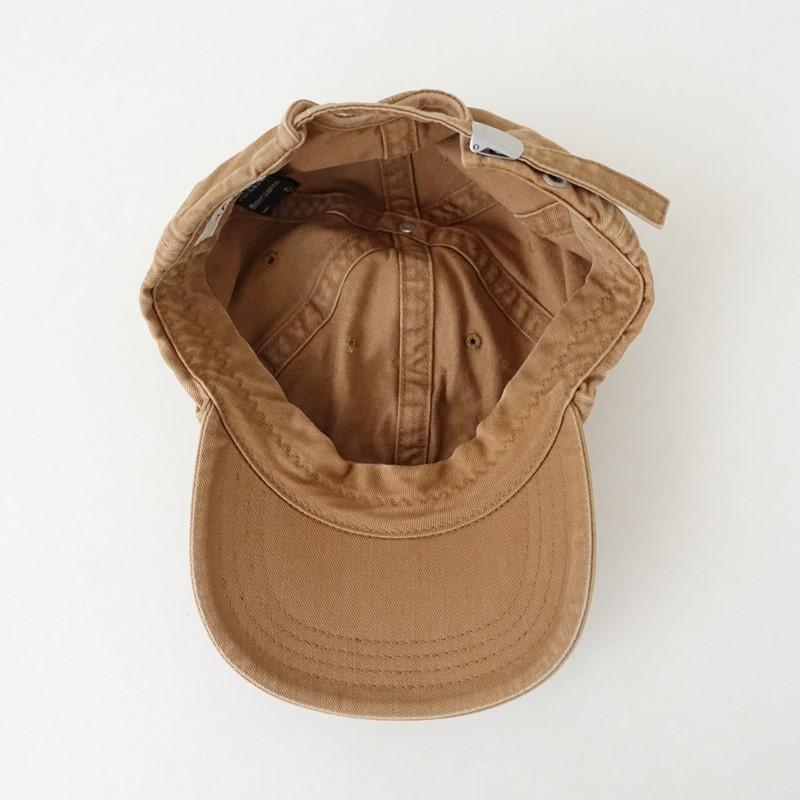 CA4LA（カシラ） *キャップ BEAN*ぼうし綿ライトブラウンユーズド加工